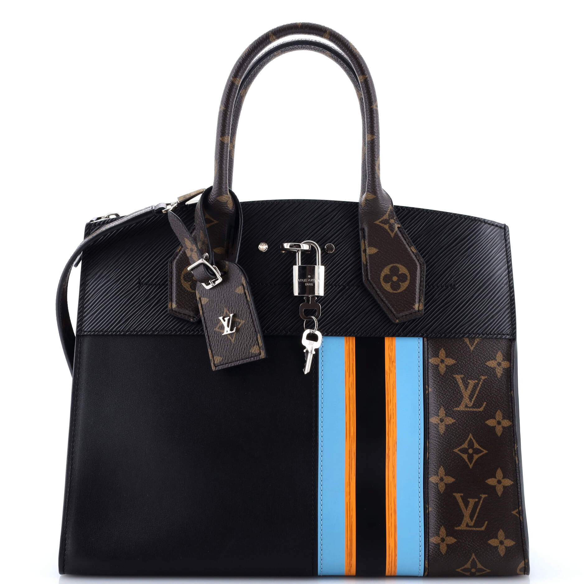 City Steamer Handbag Limited Edition Monogram Canvas and Leather MM