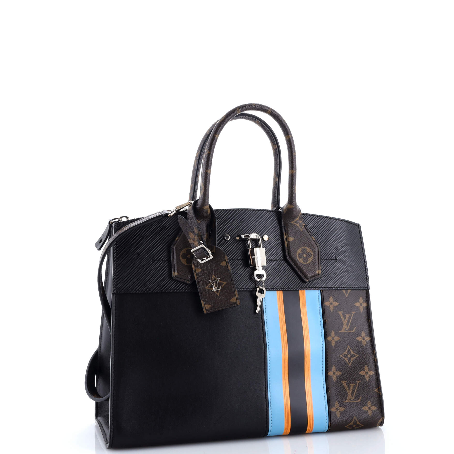 City Steamer Handbag Limited Edition Monogram Canvas and Leather MM
