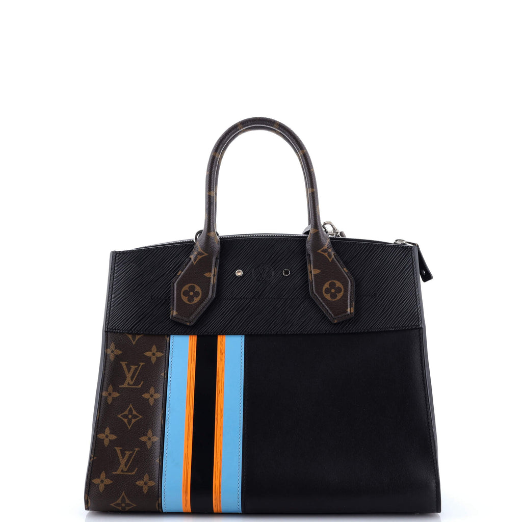 City Steamer Handbag Limited Edition Monogram Canvas and Leather MM