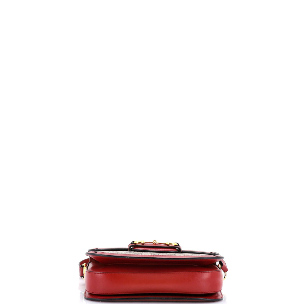 Horsebit 1955 Shoulder Bag GG Coated Canvas with Leather Small