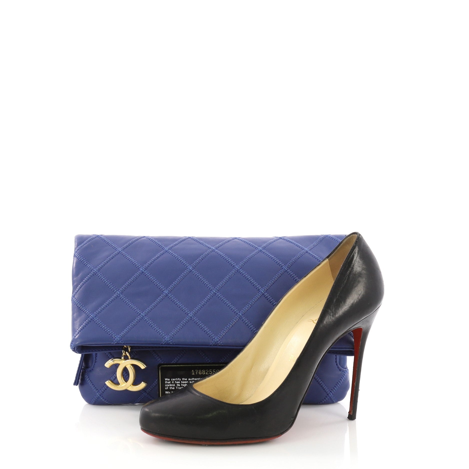 Thin City Clutch Quilted Calfskin Small
