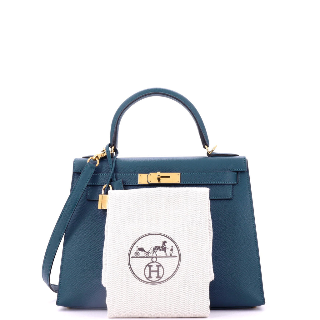 Kelly Handbag Colvert Epsom with Gold Hardware 28