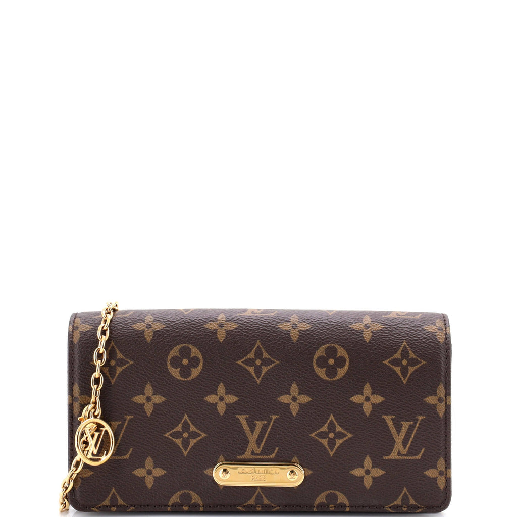 Lily Wallet on Chain Monogram Canvas