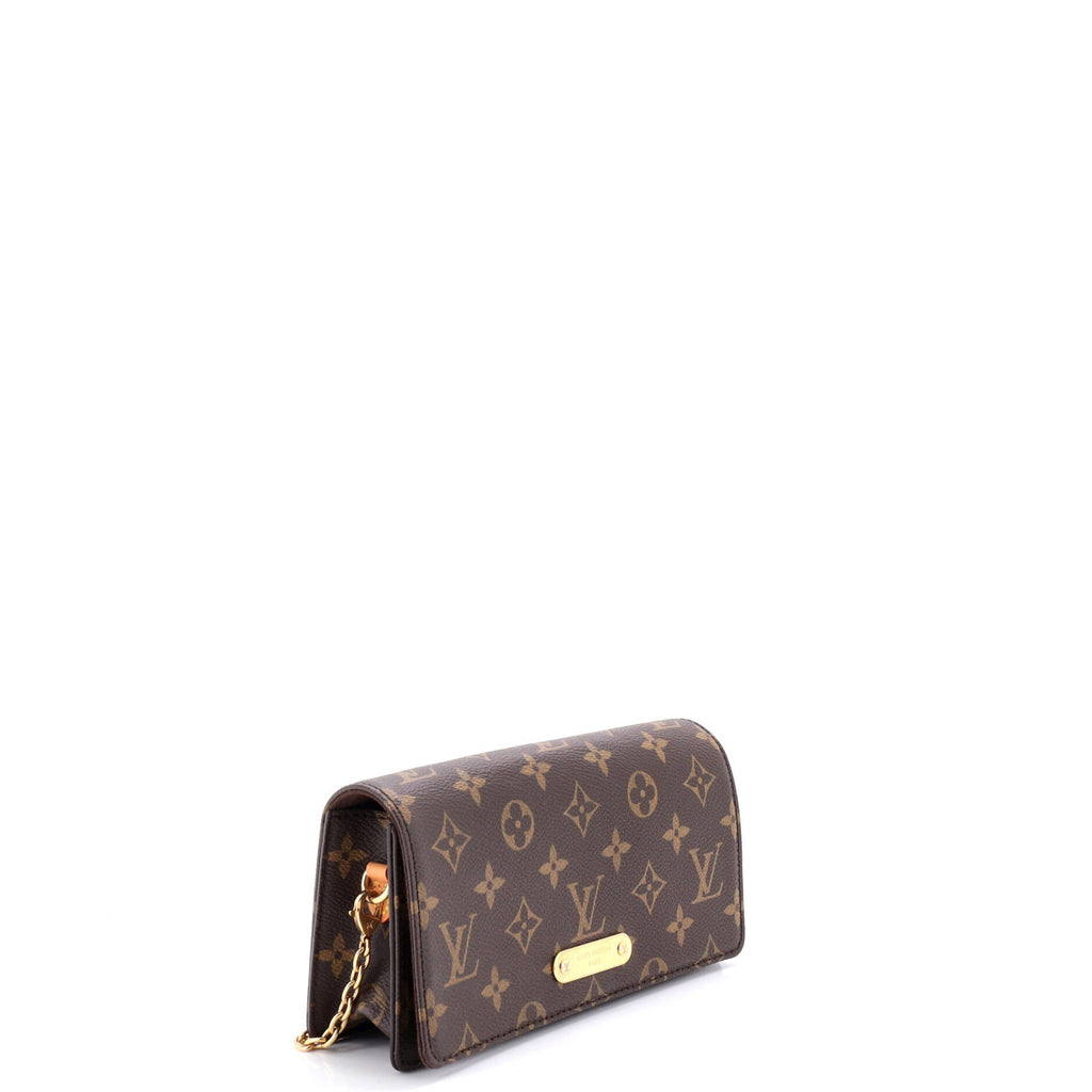 Lily Wallet on Chain Monogram Canvas