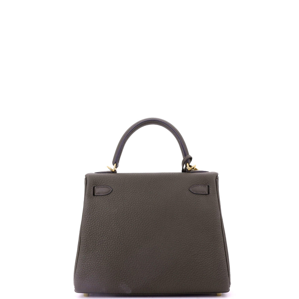 Kelly Handbag Vert Maquis Togo with Gold Hardware 25