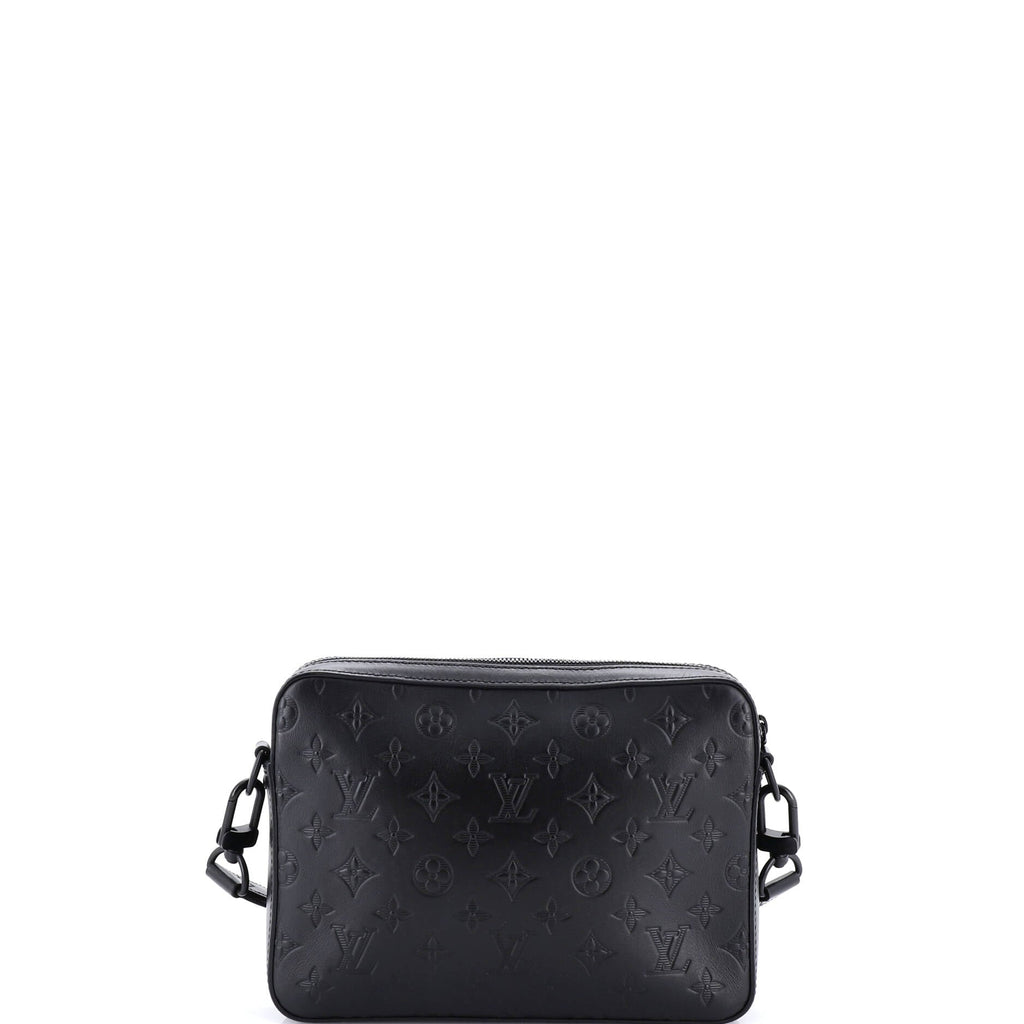 Duo Messenger Bag Monogram Shadow Leather