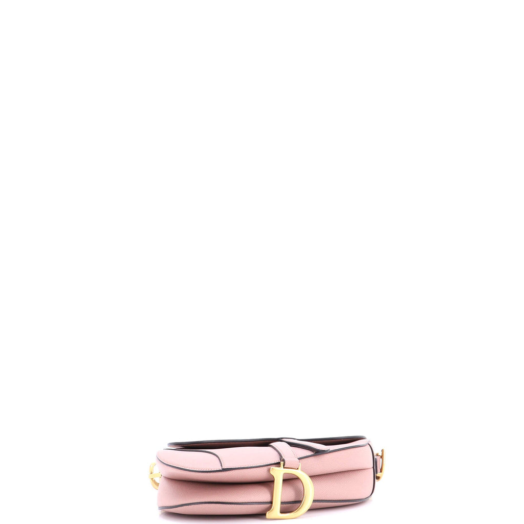 Saddle Handbag with Strap Leather Medium