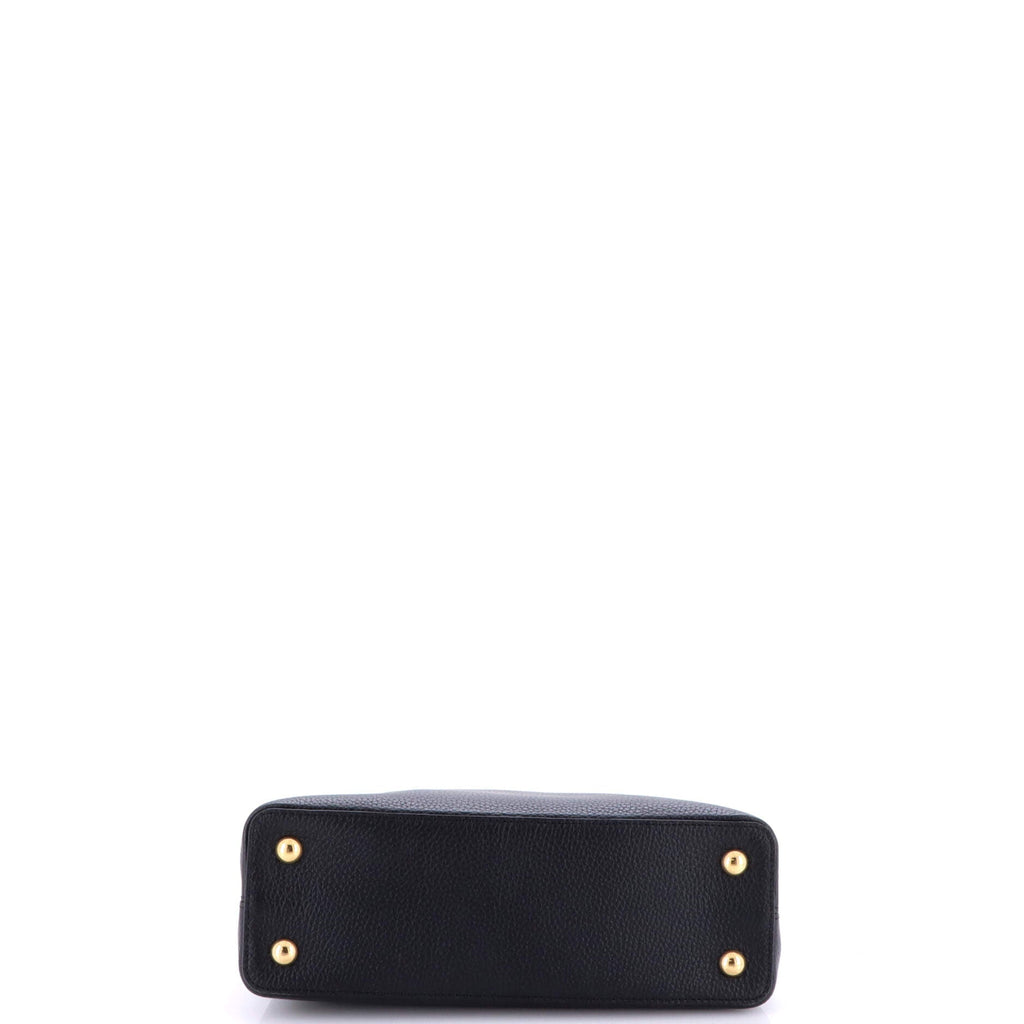Jewel Handle Capucines Bag Taurillon Leather with Resin PM