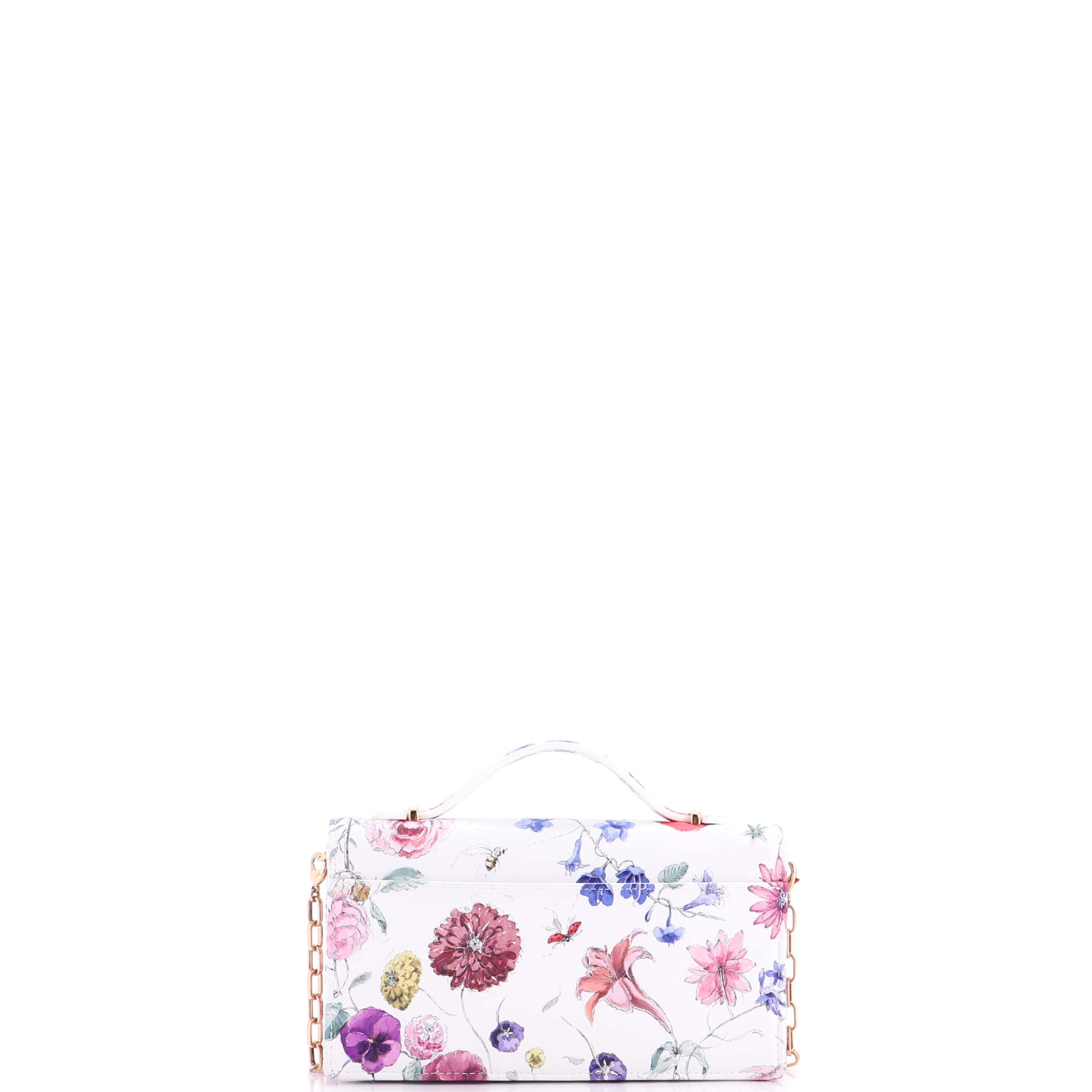 My Dior Top Handle Flap Bag Printed Leather Mini