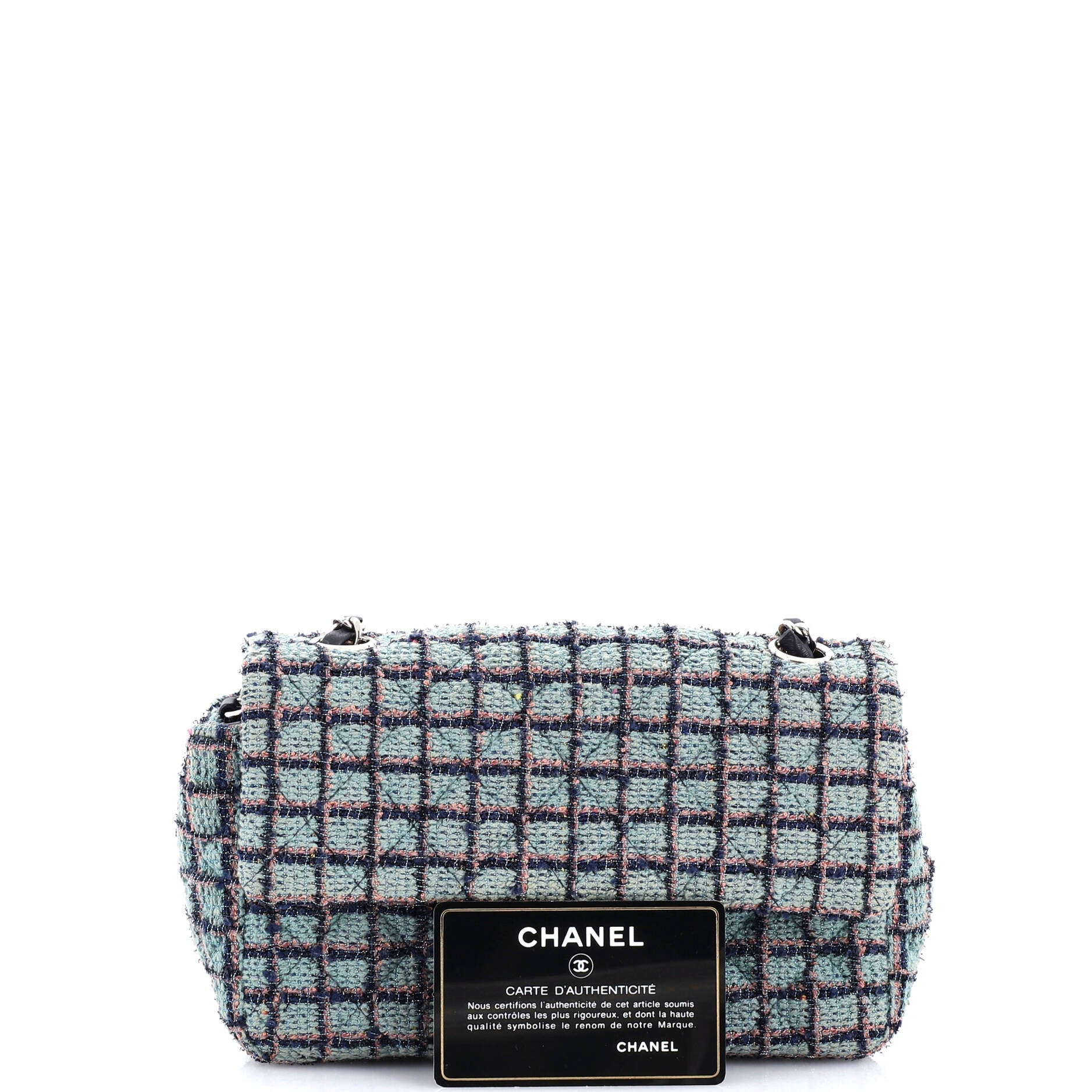 Classic Single Flap Bag Quilted Tweed Mini