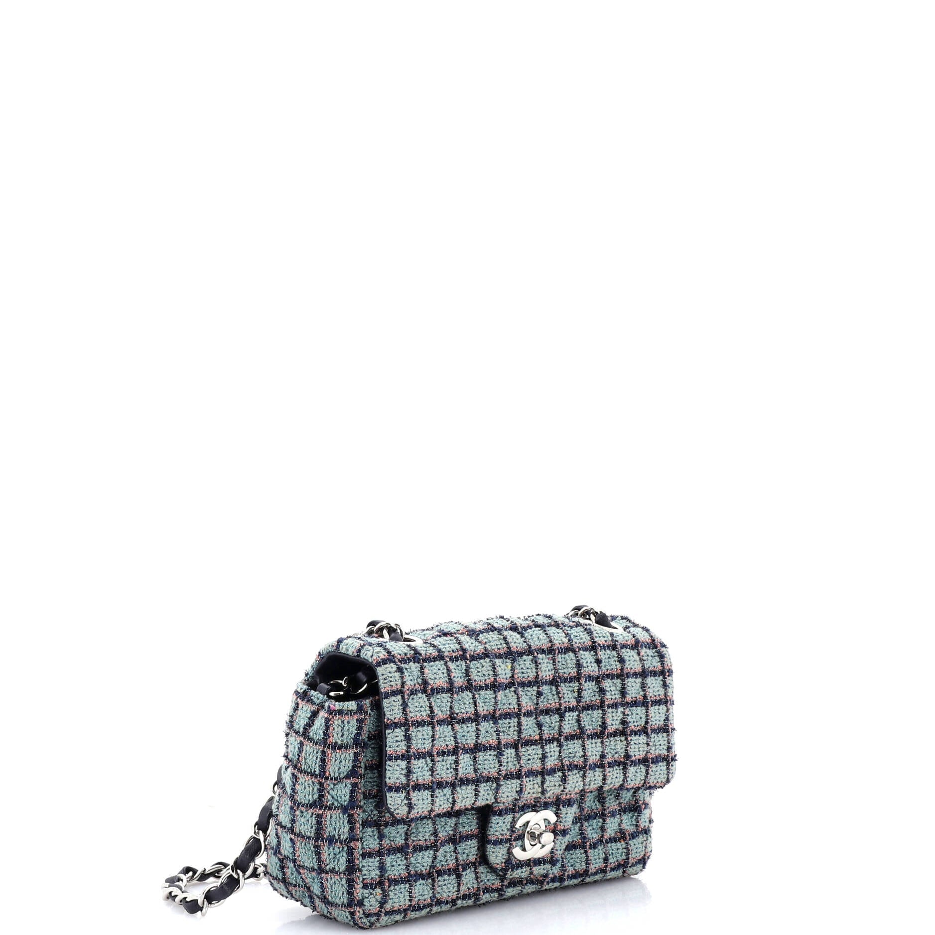 Classic Single Flap Bag Quilted Tweed Mini