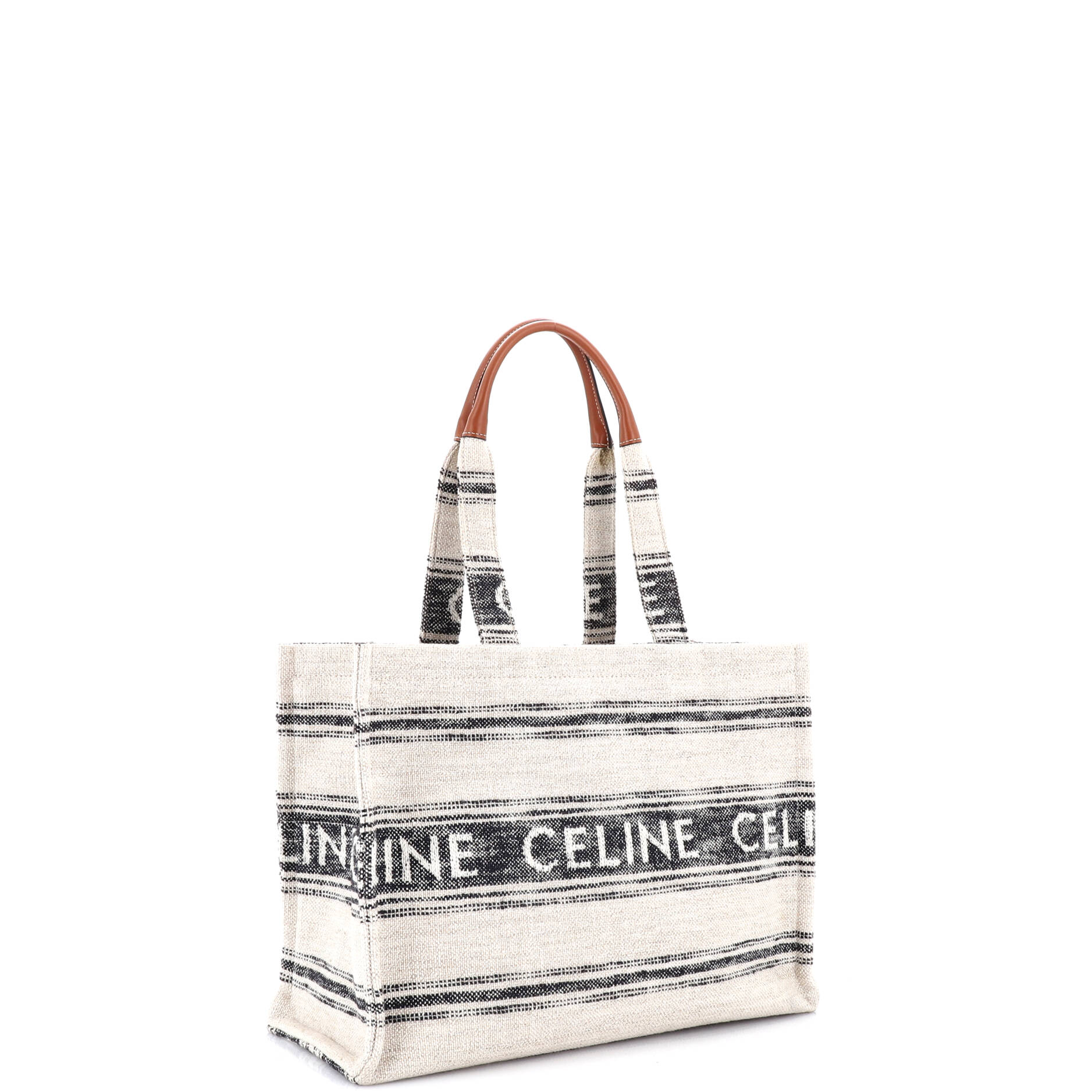 Cabas Thais Tote Striped Jacquard Textile Large