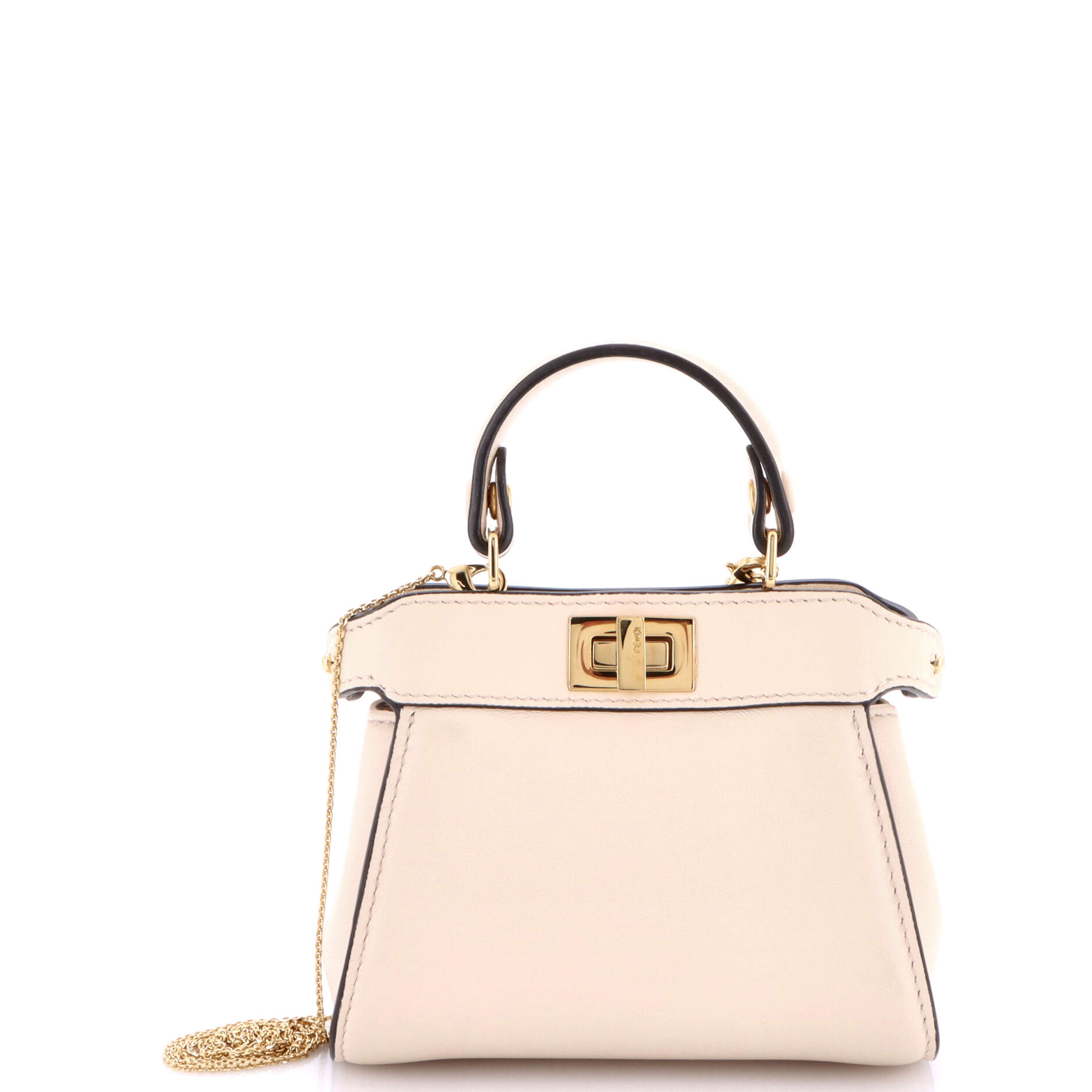 Peekaboo Bag Leather Nano