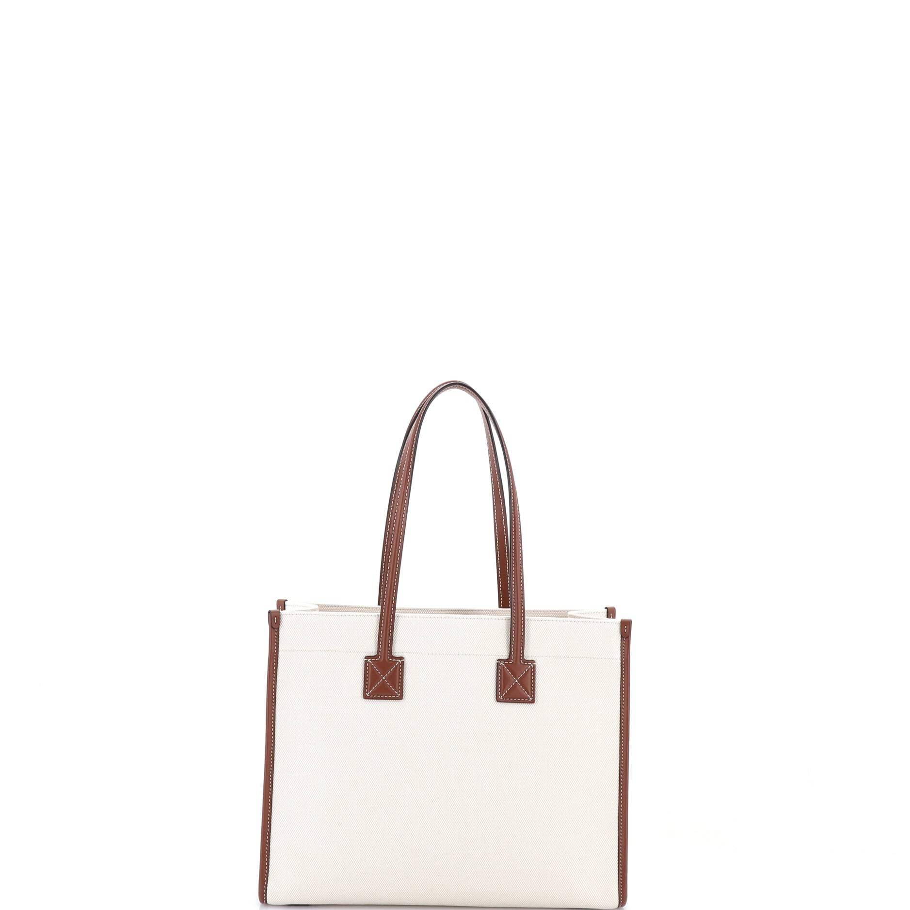 Freya Shopping Tote Canvas with Leather Small