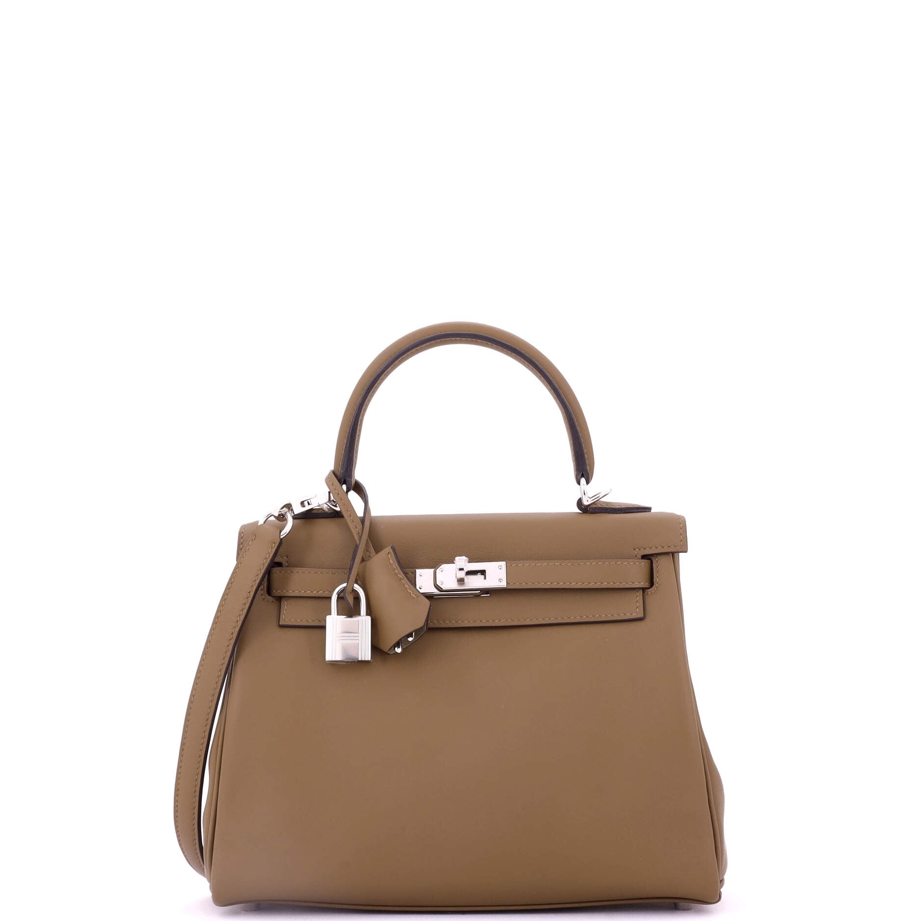 Kelly Handbag Verso Swift with Palladium Hardware 25