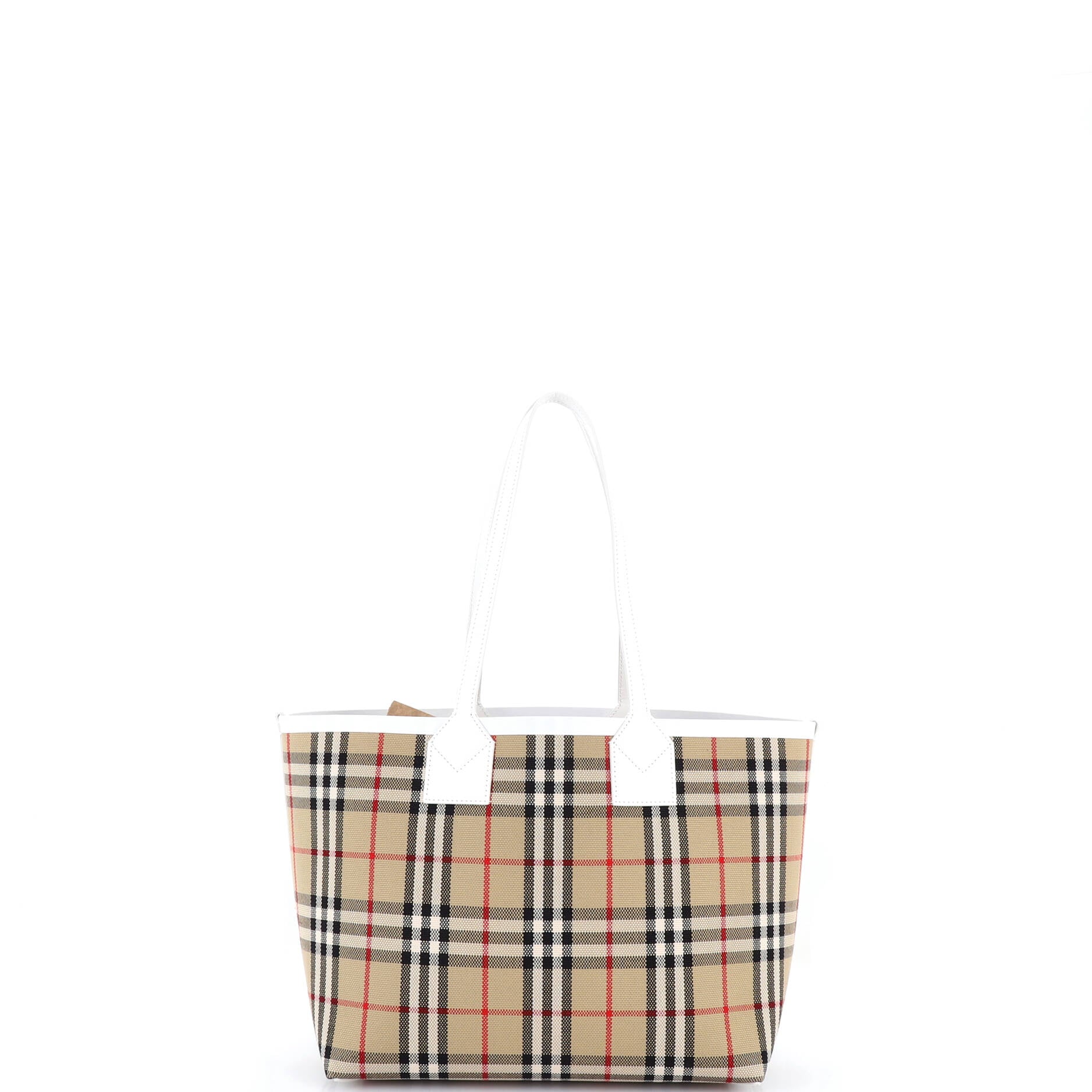 London Tote Vintage Check Canvas Small