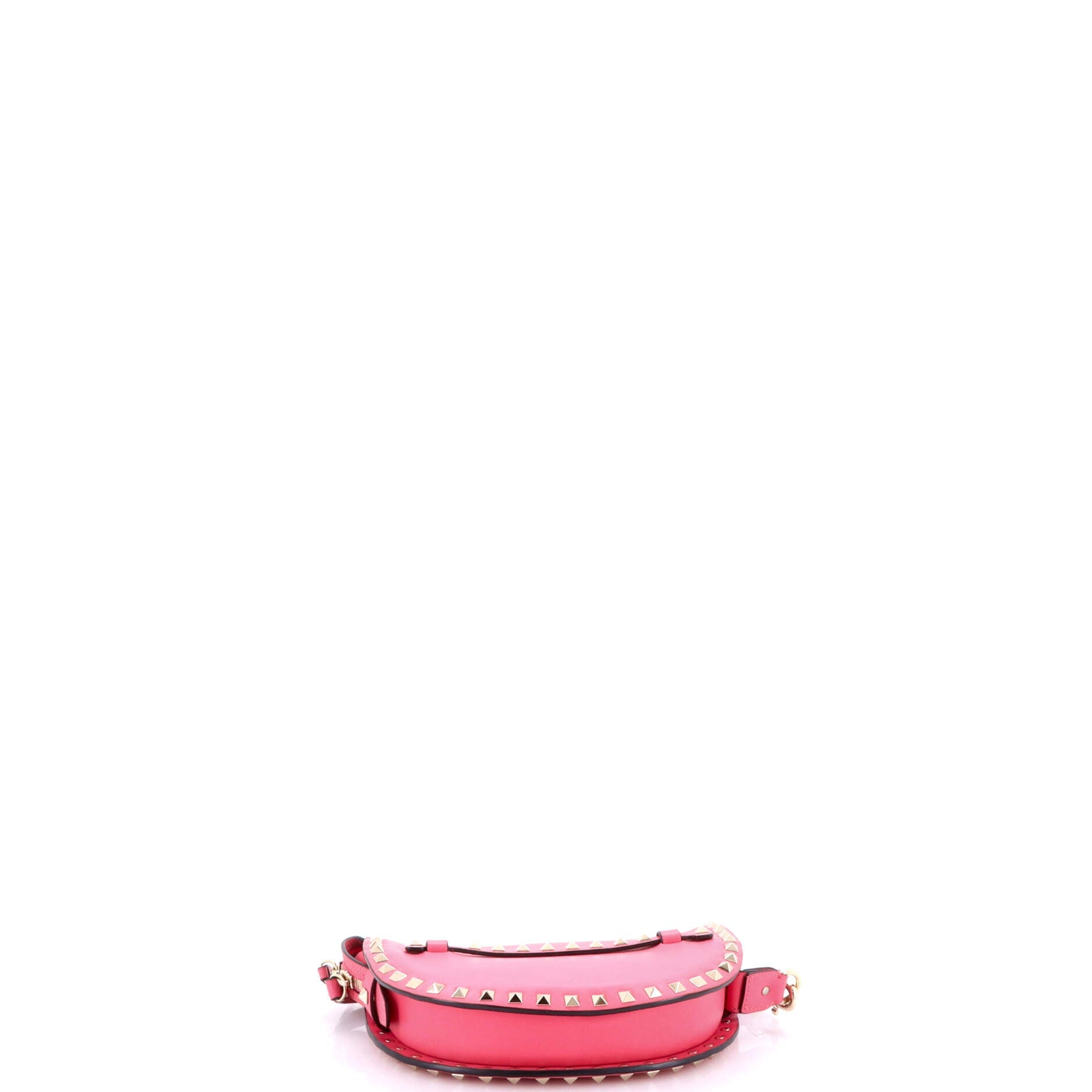 Rockstud Zip Shoulder Bag Leather Small