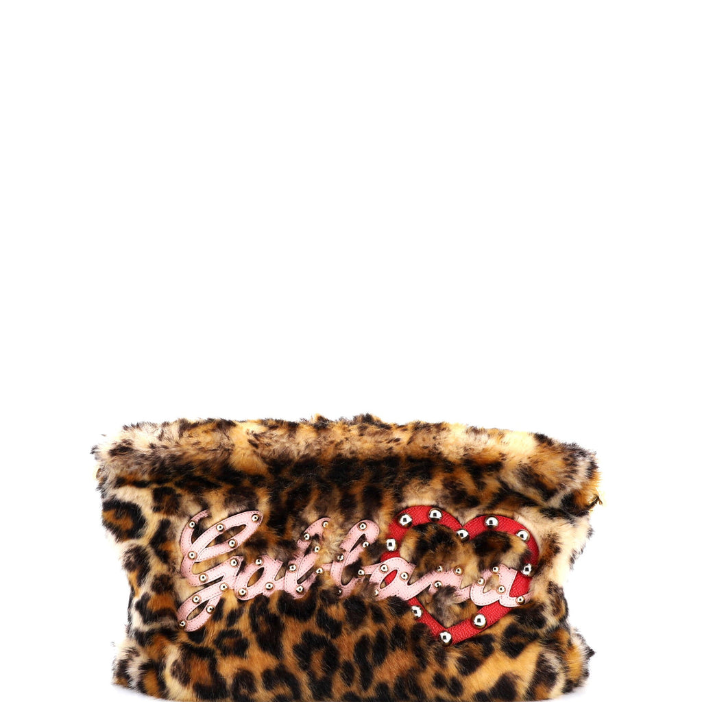 Cleo Crossbody Bag Embellished Faux Fur