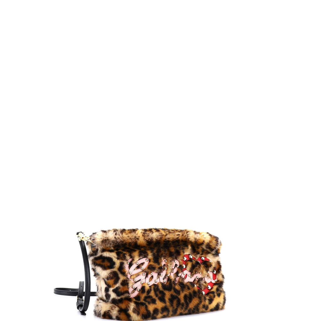 Cleo Crossbody Bag Embellished Faux Fur
