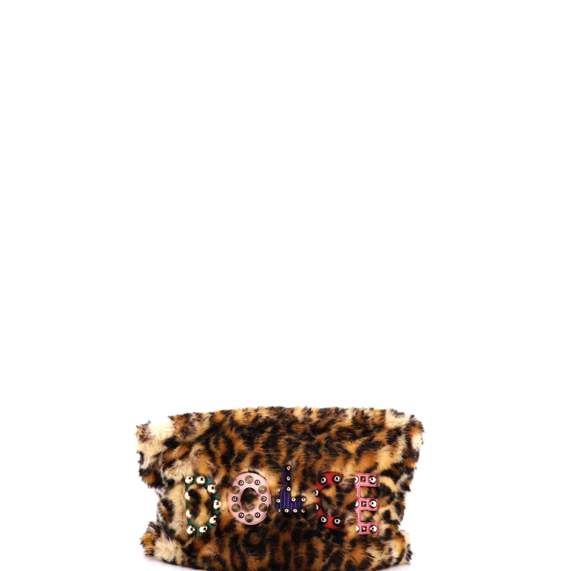 Cleo Crossbody Bag Embellished Faux Fur