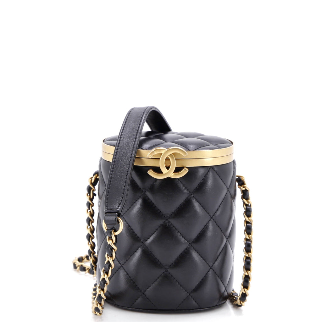 Crown Box Vanity Bag Quilted Lambskin Mini
