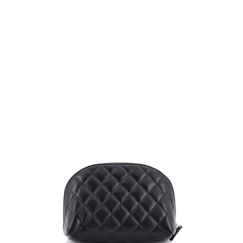CC Dome Cosmetic Case Quilted Caviar Small