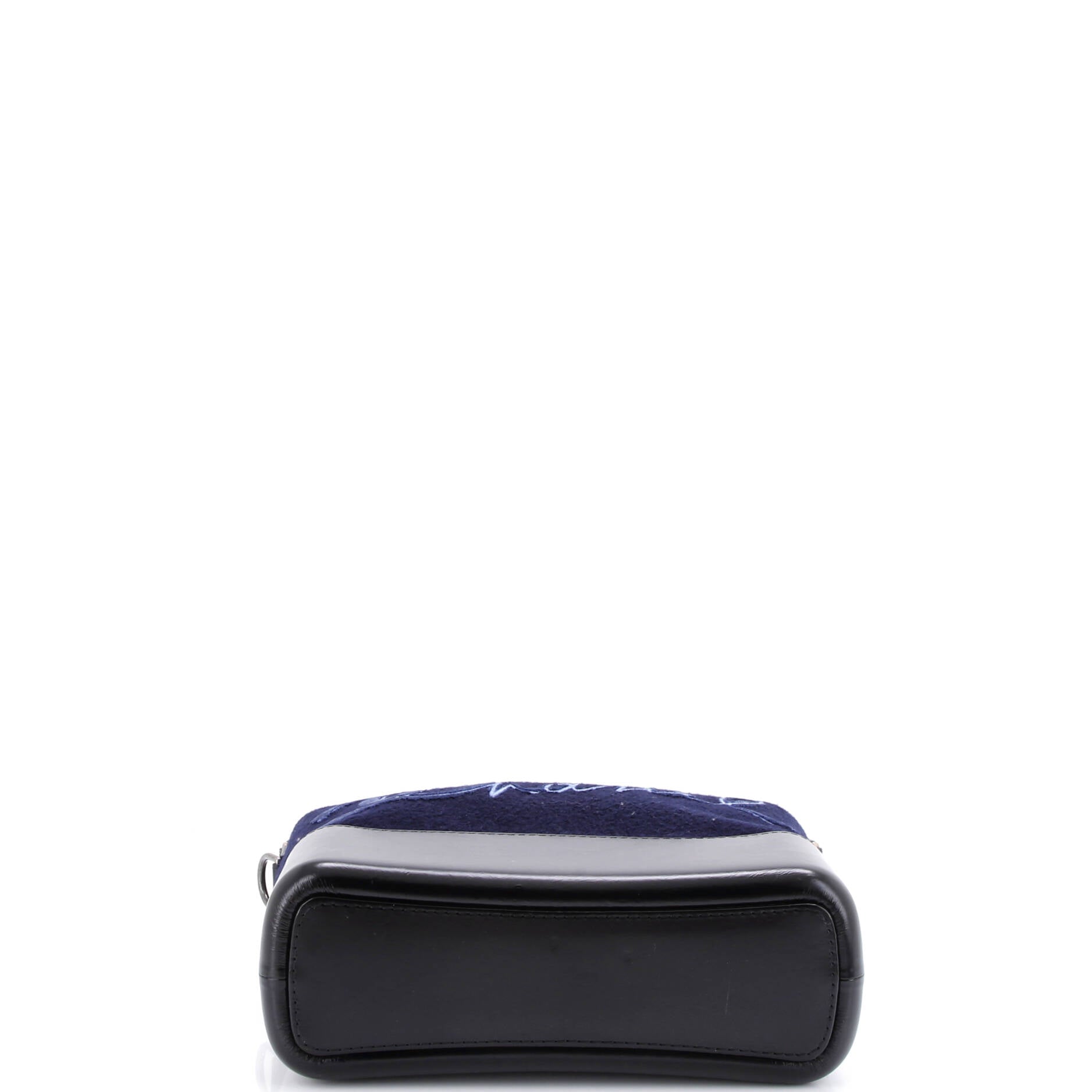 Paris-Hamburg Gabrielle Hobo Embroidered Wool and Calfskin Medium