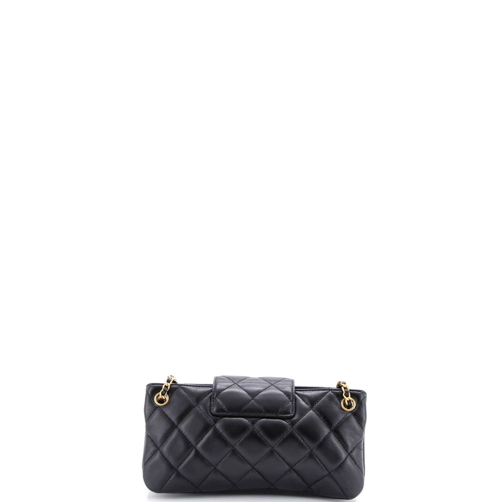 Giant CC Clutch with Chain Quilted Lambskin