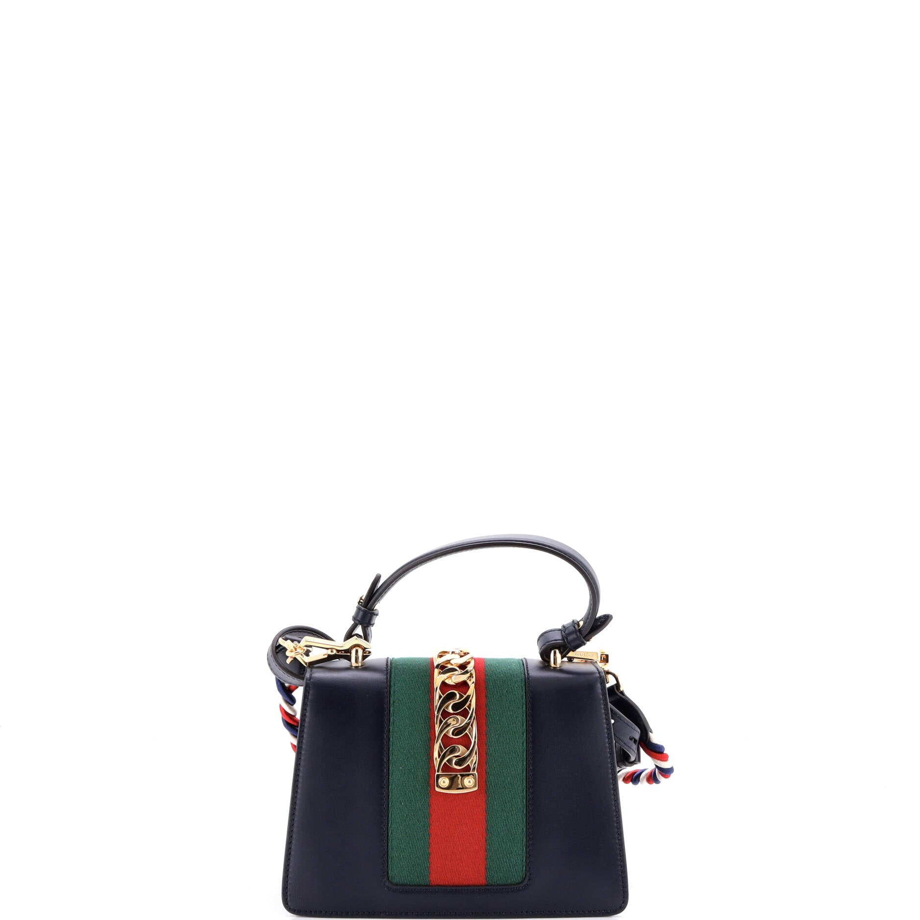 Sylvie Top Handle Bag Embroidered Leather Mini