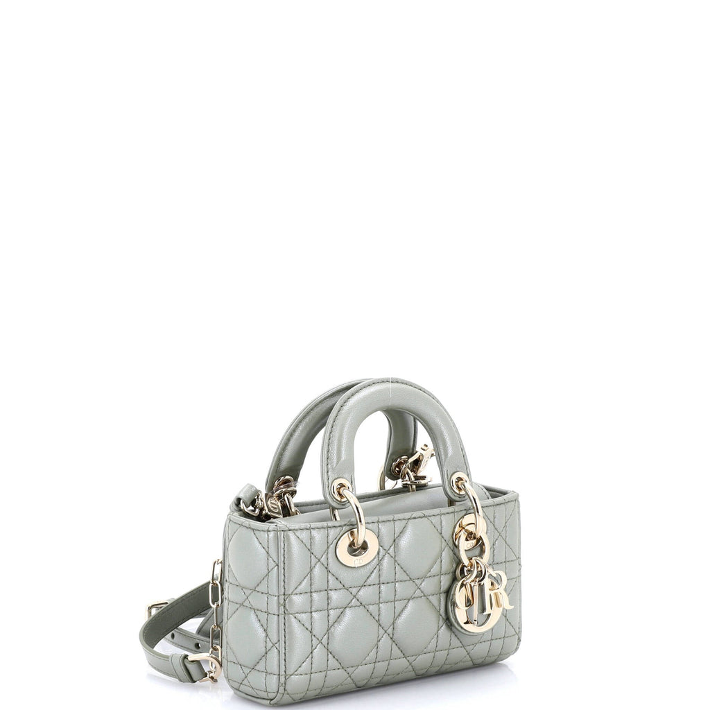 Lady D-Joy Bag Cannage Quilt Lambskin Micro
