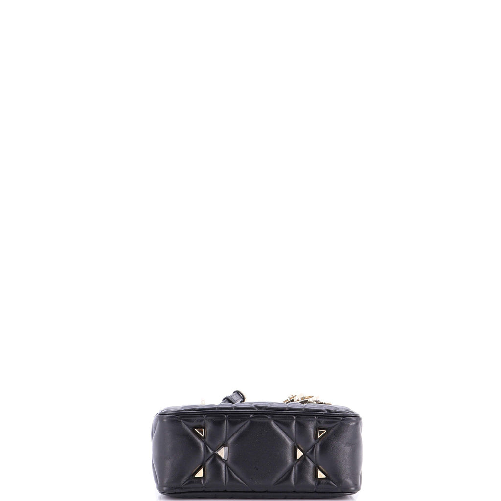 Lady 95.22 Bag Cannage Embossed Leather Mini