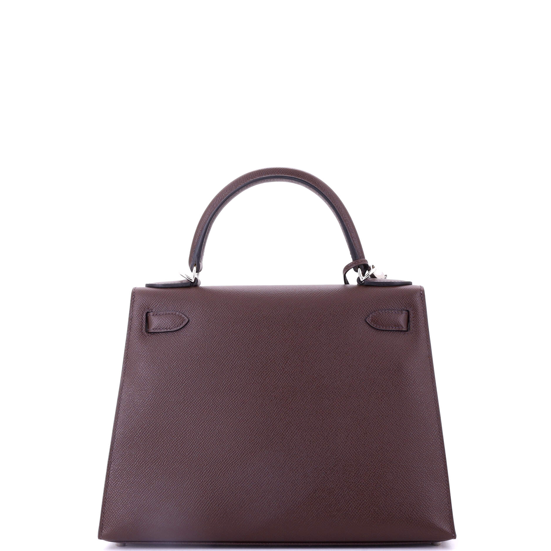 Kelly Handbag Verso Epsom with Palladium Hardware 28