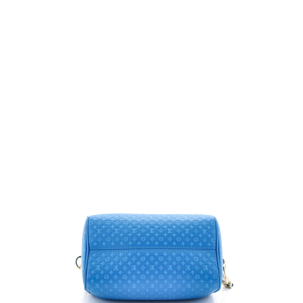 Speedy Bandouliere Bag Nanogram Embossed Leather 20