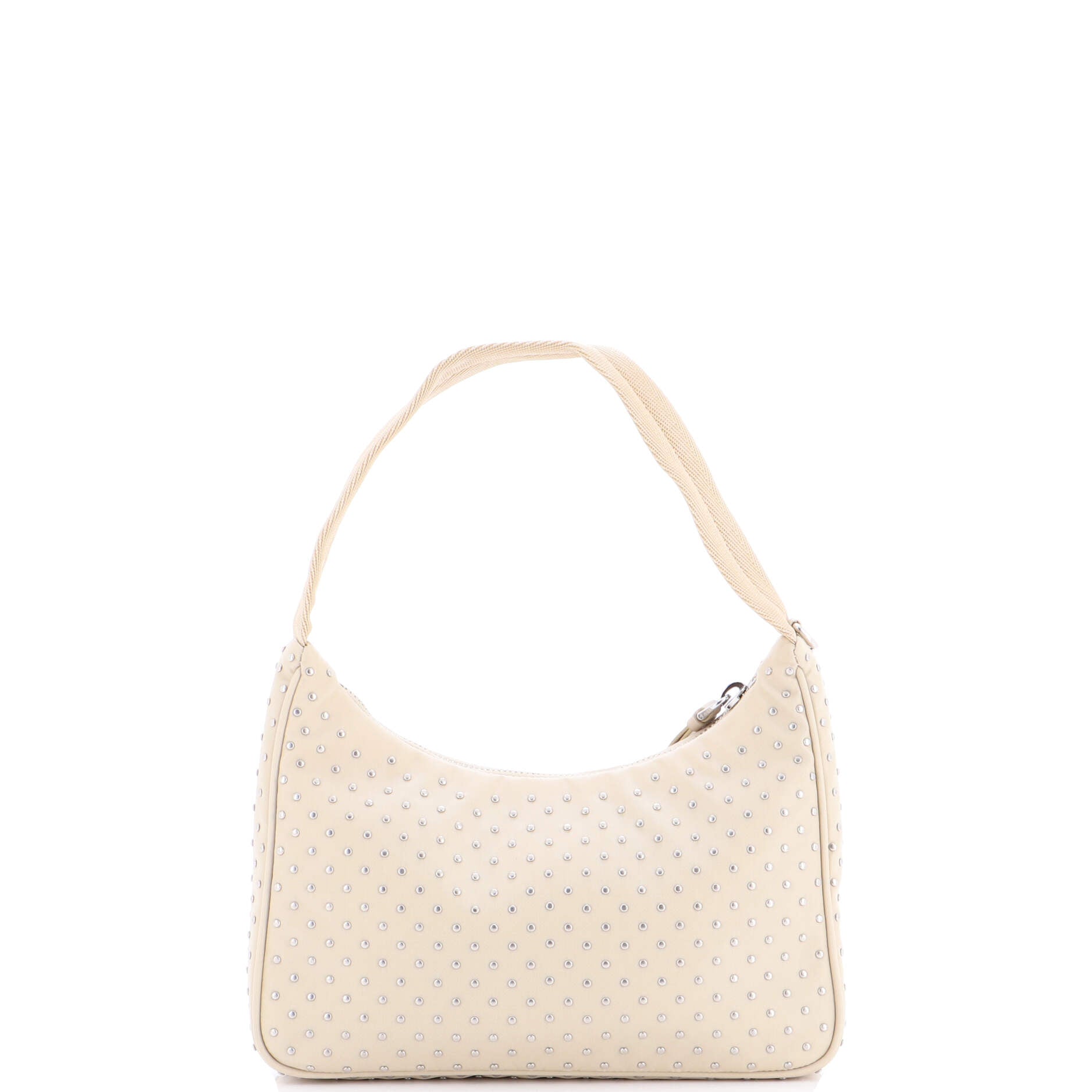 Re-Edition 2000 Hobo Studded Tessuto Mini