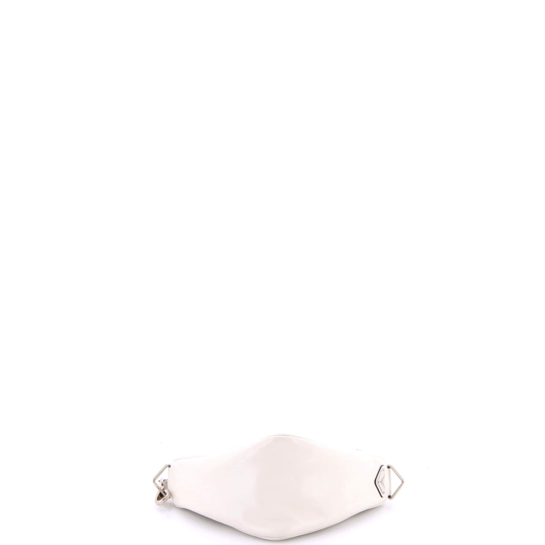 Triangle Logo Zip Crossbody Bag Leather Small