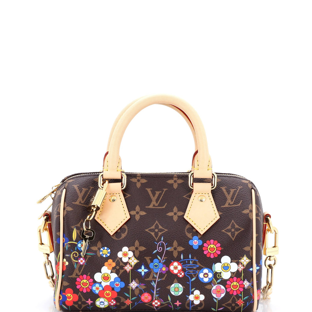 x Takashi Murakami Speedy Bandouliere Bag Flowers Monogram Canvas 20