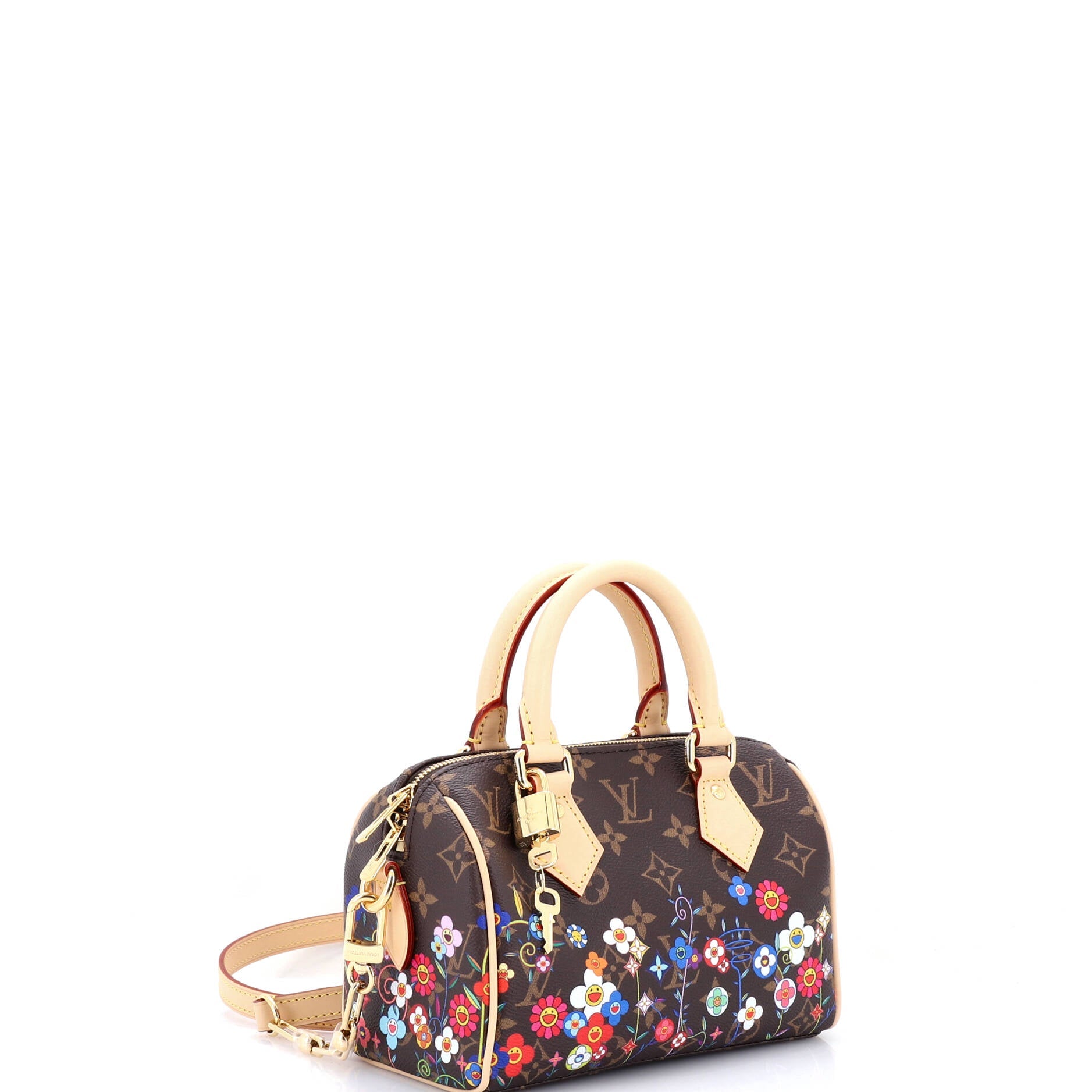 x Takashi Murakami Speedy Bandouliere Bag Flowers Monogram Canvas 20