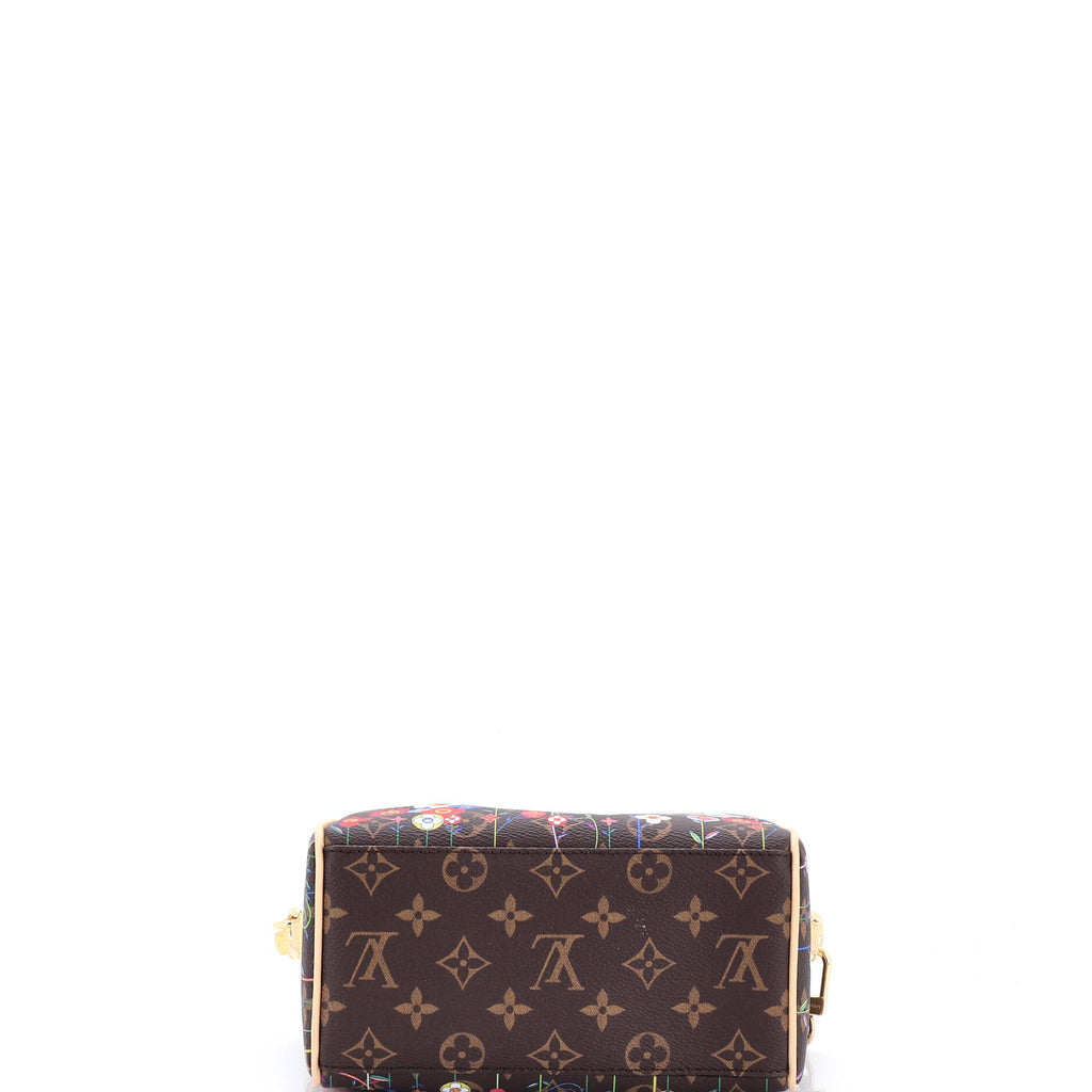 x Takashi Murakami Speedy Bandouliere Bag Flowers Monogram Canvas 20