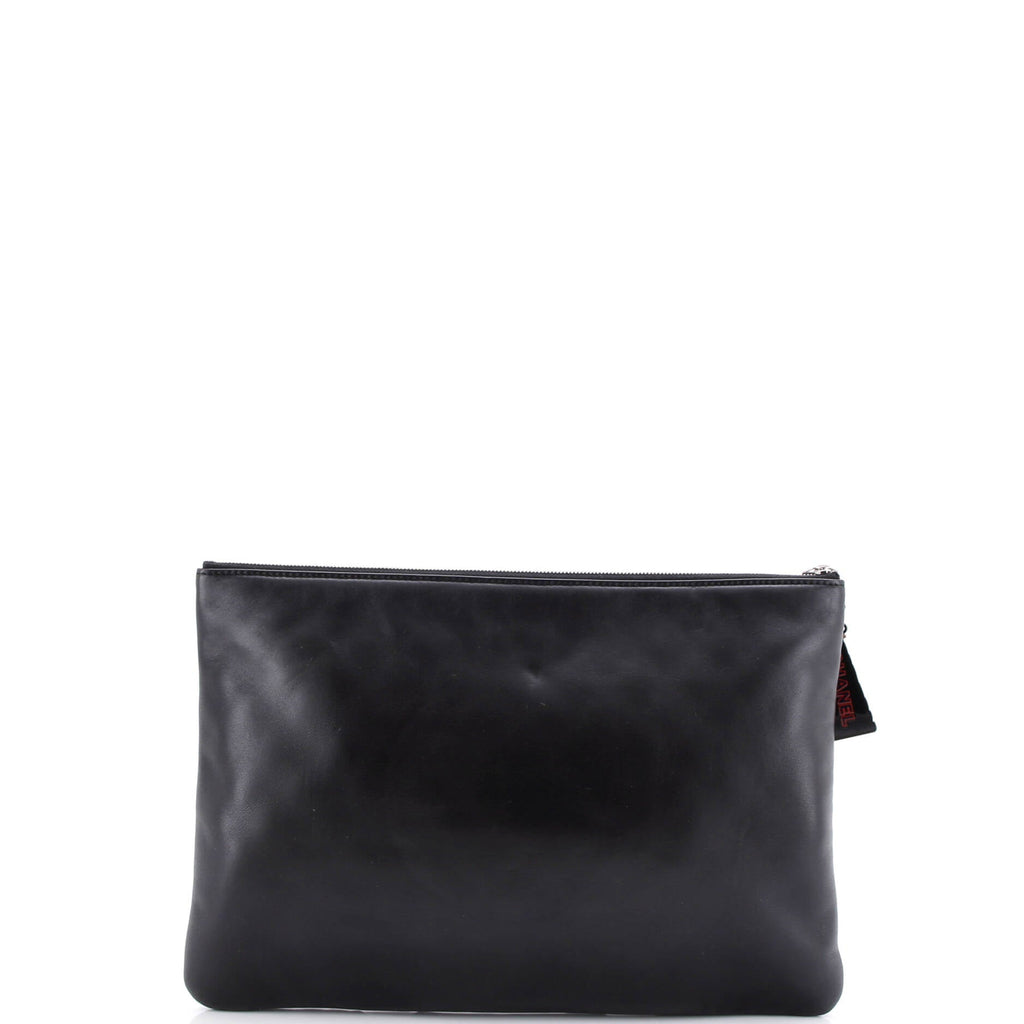Cuba La Habana O Case Clutch Printed Embossed Lambskin Large