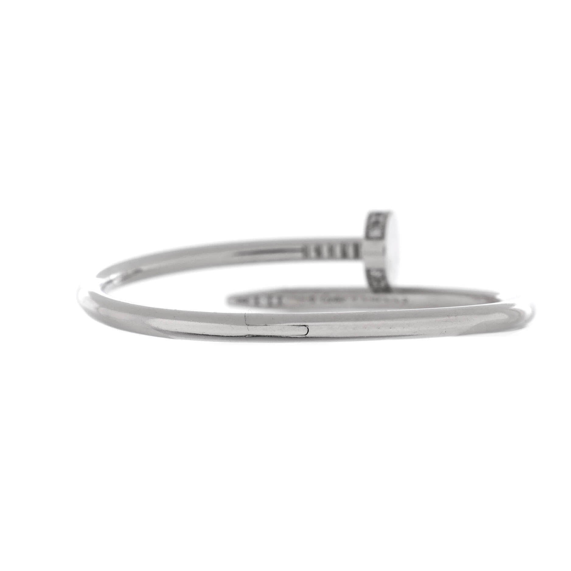 Juste un Clou Bracelet 18K White Gold with Diamonds Classic