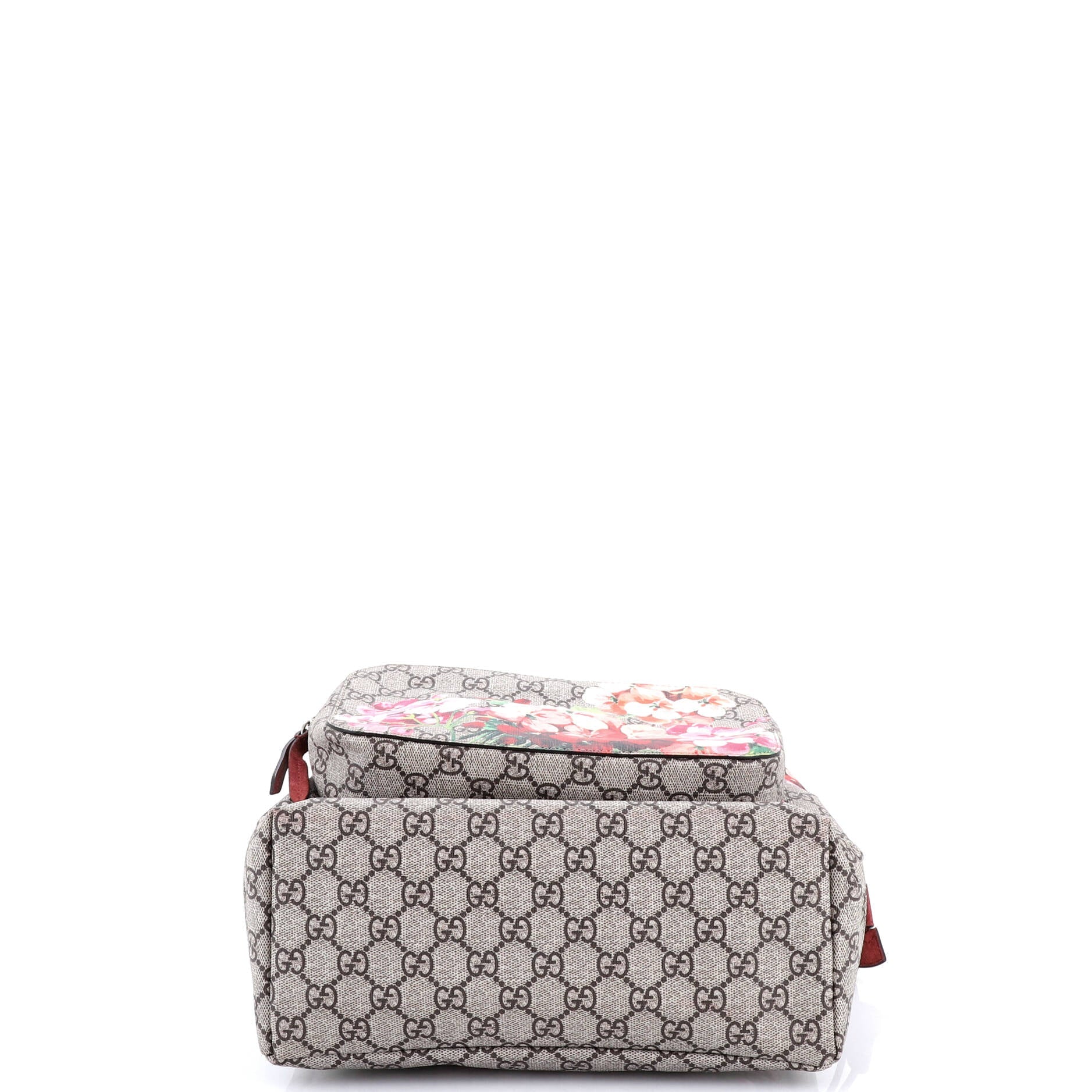Buckle Backpack Blooms Print GG Coated Canvas Medium