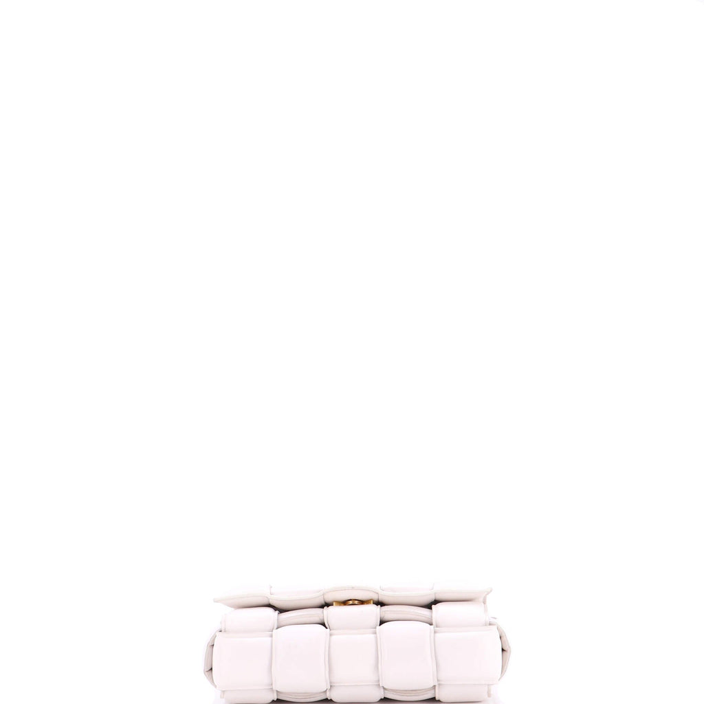 Cassette Chain Crossbody Bag Padded Maxi Intrecciato Leather