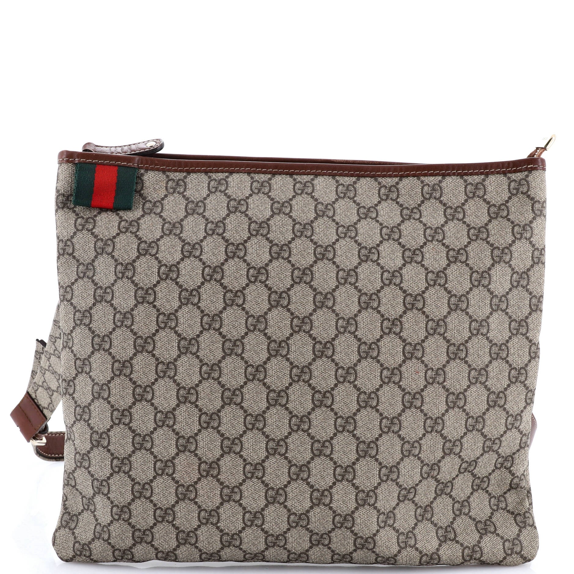 Web Loop Flat Messenger GG Coated Canvas Large