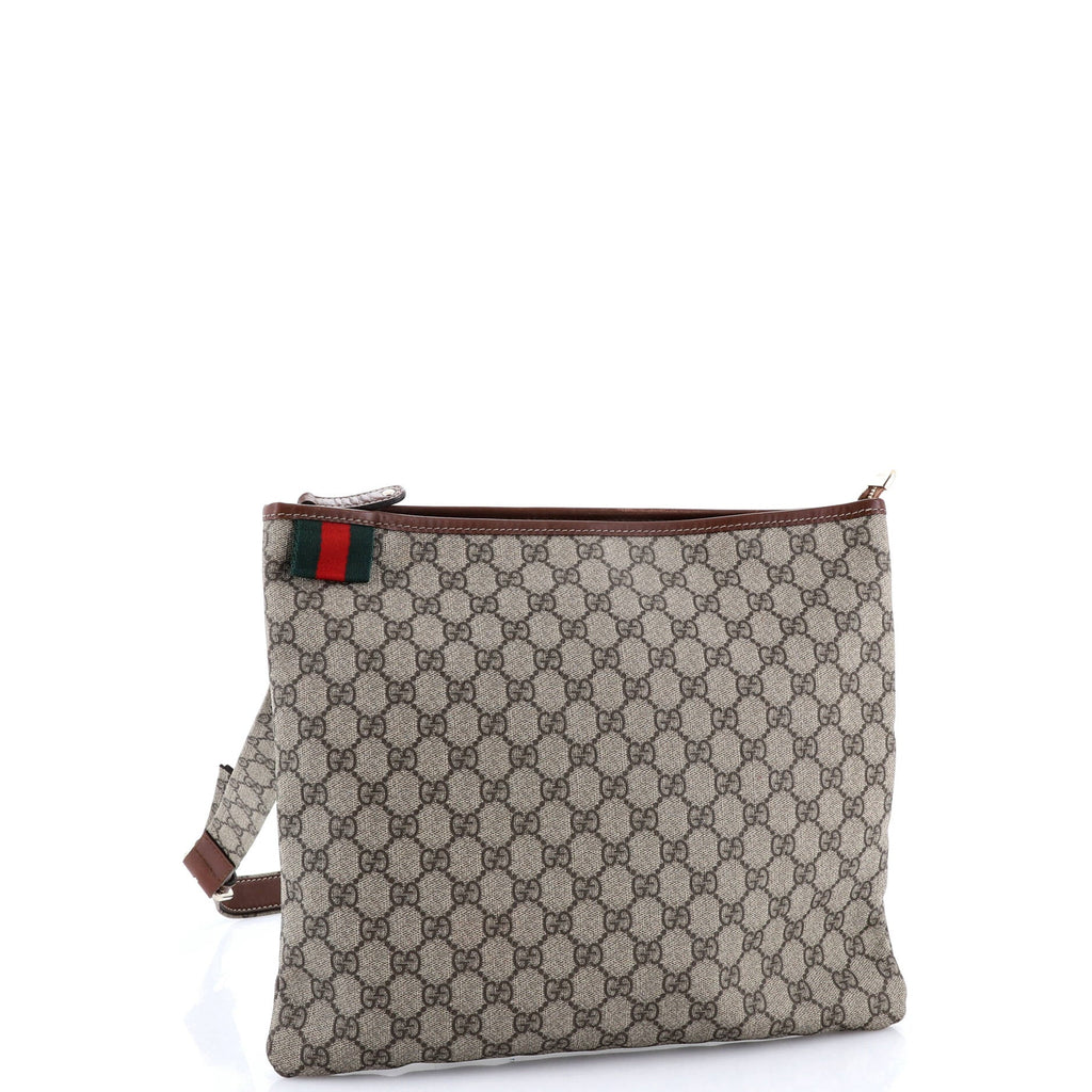 Web Loop Flat Messenger GG Coated Canvas Large
