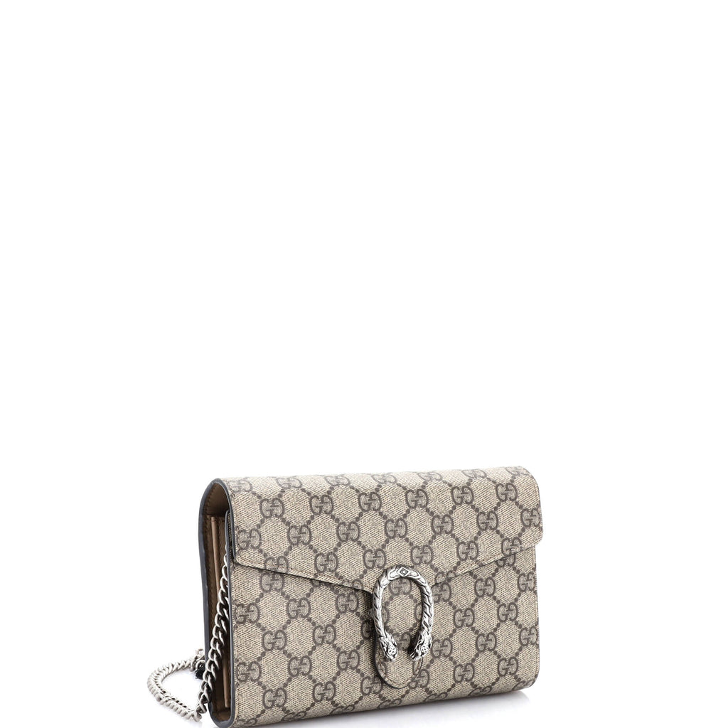 Dionysus Chain Wallet GG Coated Canvas Small