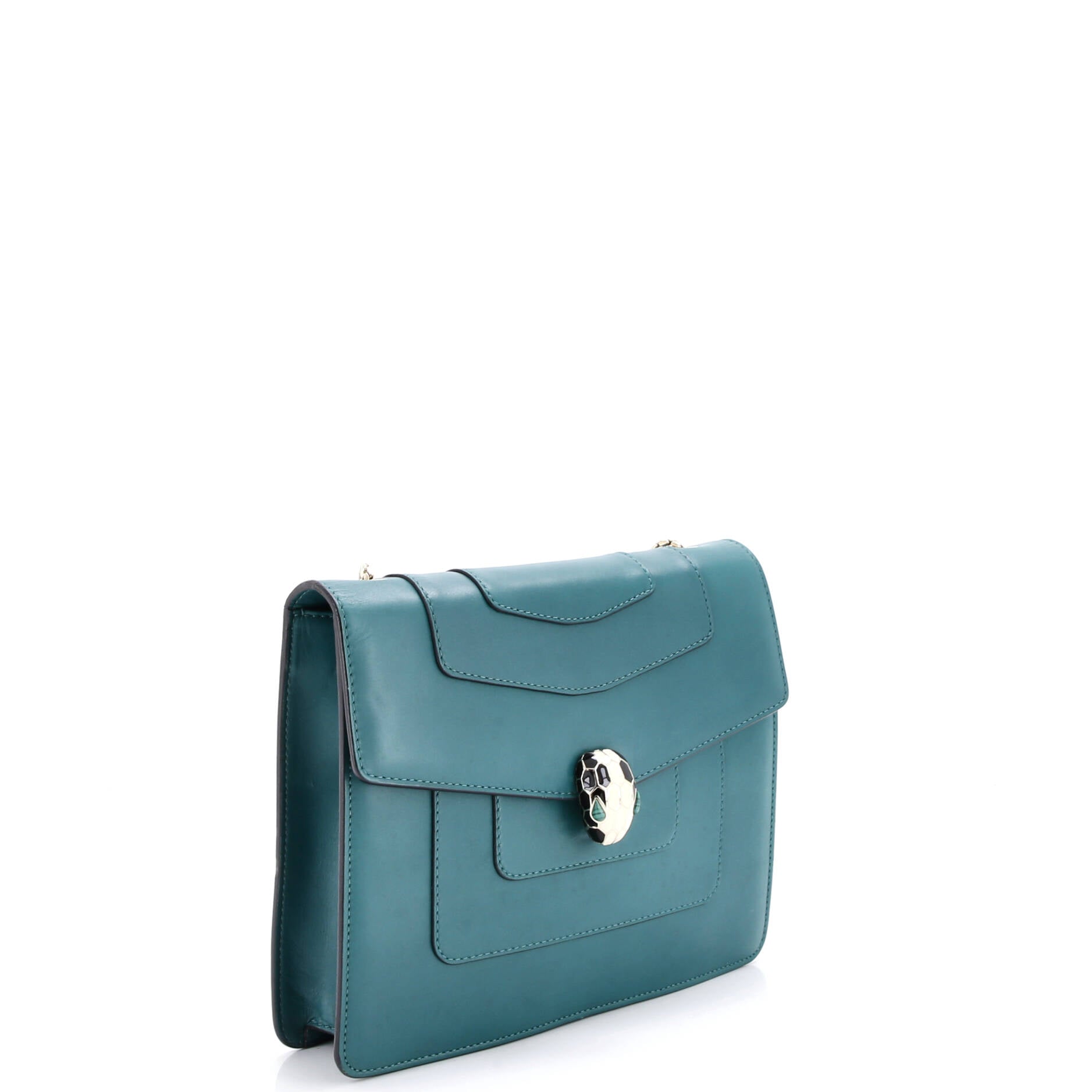 Serpenti Forever Square Shoulder Bag Leather Medium