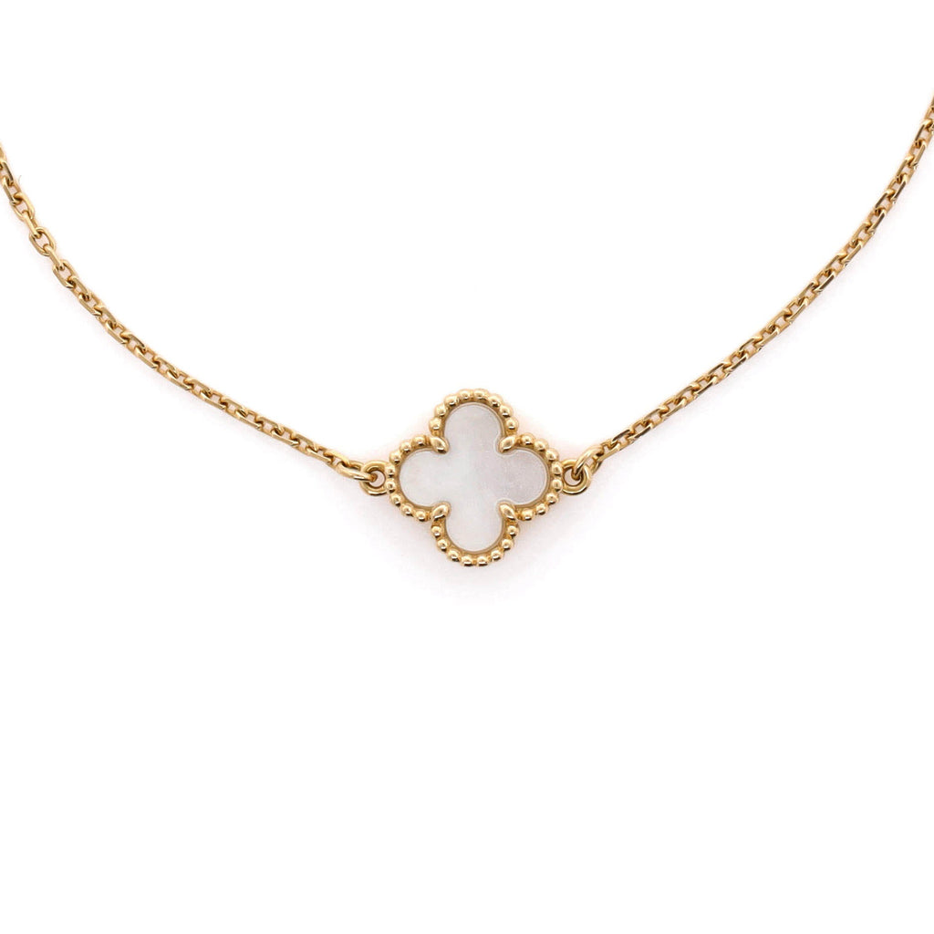 Sweet Alhambra Bracelet 18K Yellow Gold and Mother of Pearl