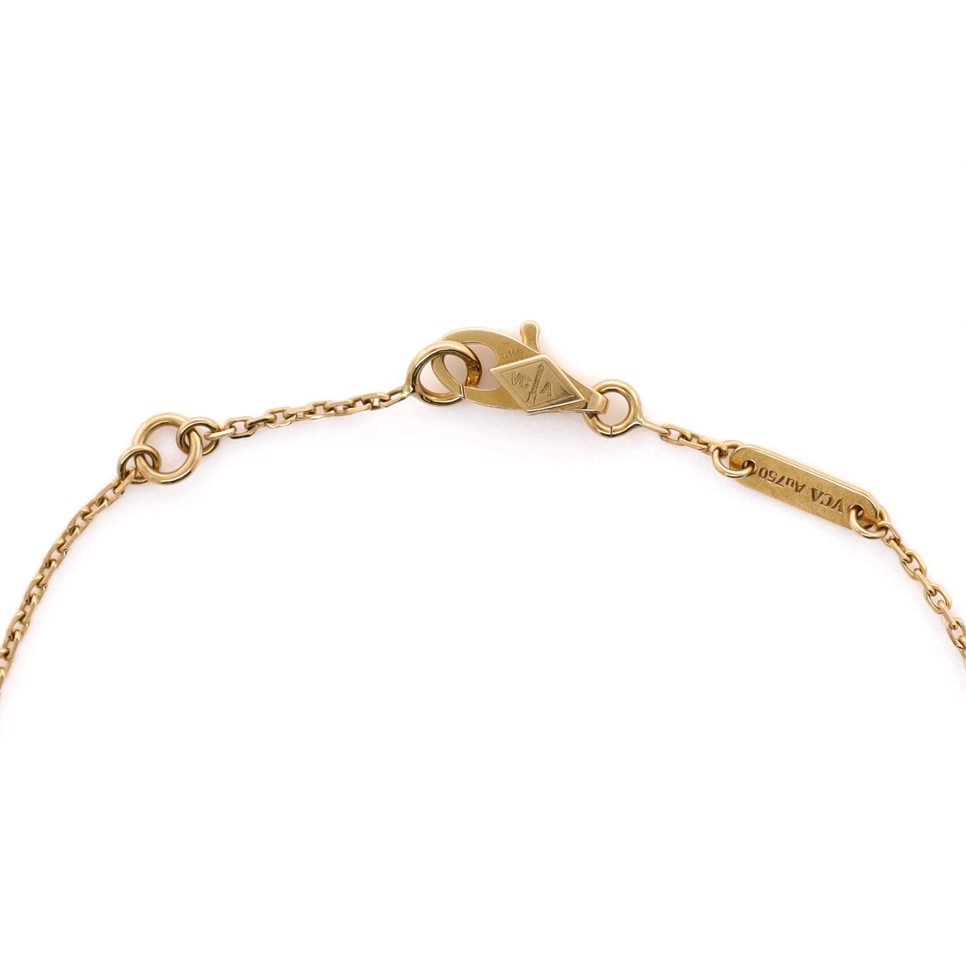 Sweet Alhambra Bracelet 18K Yellow Gold and Mother of Pearl