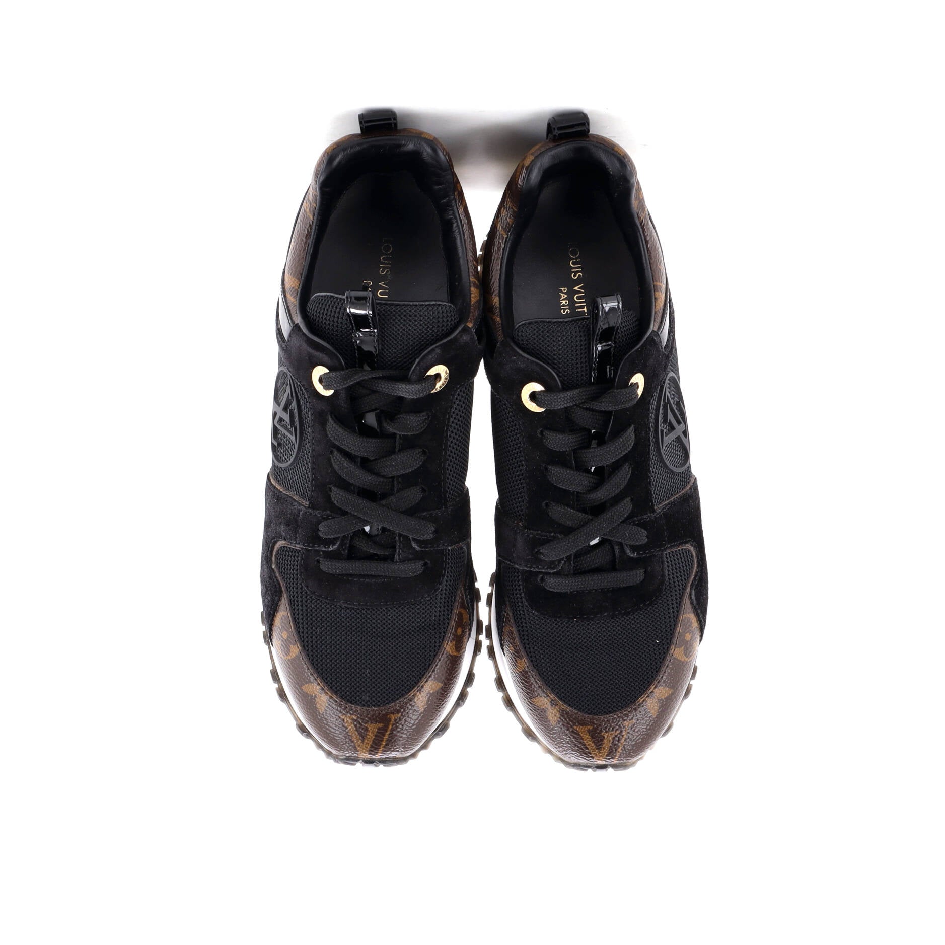 Women's Run Away Sneakers Mesh with Monogram Canvas and Suede