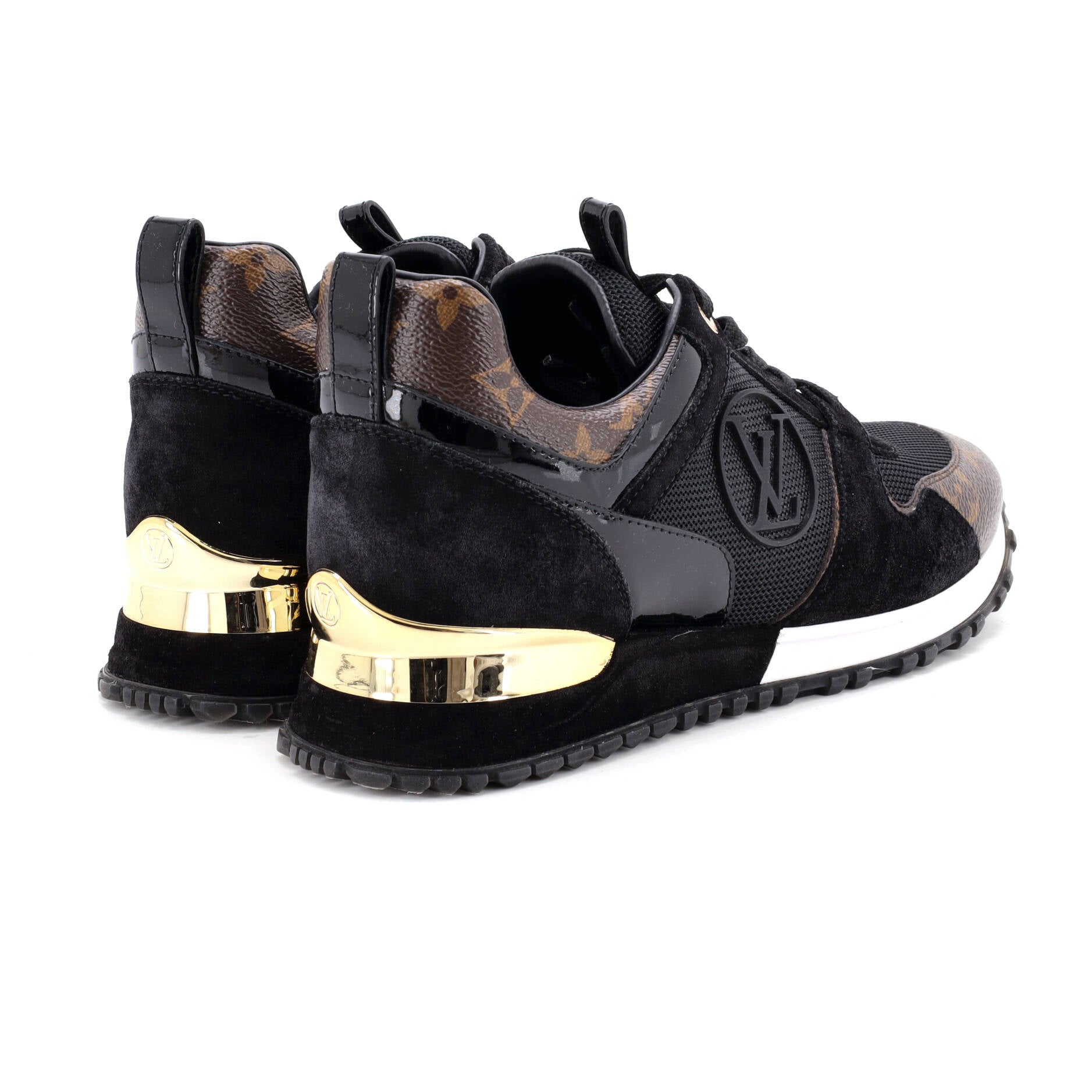 Women's Run Away Sneakers Mesh with Monogram Canvas and Suede